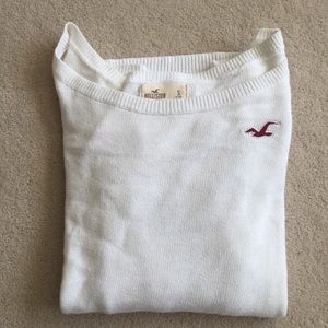 White Off the Shoulder Sweater